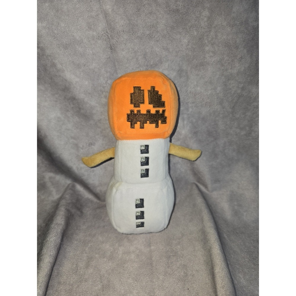 Snow Golem Plush Toy Soft Stuffed Animal Kids Gift  Game Doll Decor